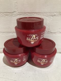 QTY OF ITEMS INCLUDING L'OREAL PARIS ELVIVE COLOUR PROTECT CARE MASK