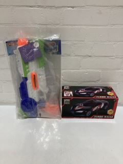 QTY OF ITEMS INCLUDING MEGA STREETS TURBO RACER