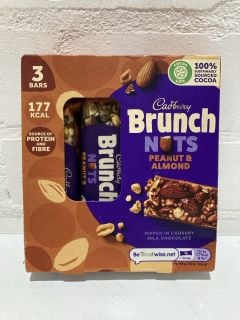 QTY OF ITEMS INCLUDING CADBURY BRUNCH NUTS PEANUTS AND ALMOND BEST BEFORE DATE 28/7/2024