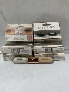 QTY OF ITEMS INCLUDING EYE CANDY LONDON LASHES