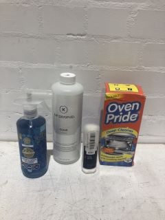 QTY OF ITEMS INCLUDING OVEN PRIDE DEEP CLEANER