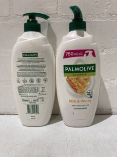 QTY OF PALMOLIVE NATURALS MILK AND HONEY SHOWER CREAM