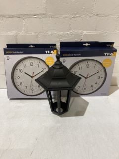 QTY OF ITEMS INCLUDING TFA WALL CLOCK