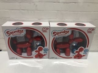 4 X SQUEAKEE THE BALLOON DOG INDIVIDUALLY PACKED