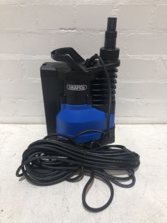 DRAPER 230V SUBMERSIBLE WATER PUMP WITH INTEGRATED FLOAT SWITCH TOTAL RRP £91