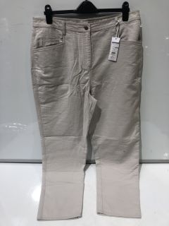 THE WHITE COMPANY DOVE COLOUR POCKET TROUSER SIZE 16 - £RRP 98