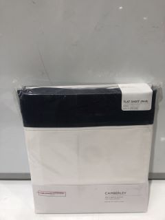 THE WHITE COMPANY CAMBERLEY FLAT SHEET PAIR KING SIZE 275 X 275 CM  - RRP 160