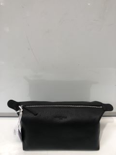 THE WHITE COMPANY MENS LEATHER WASHBAG IN BLACK COLOUR  - RRP £70