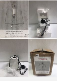 THE WHITE COMPANY BROOKLYN PENDENT - SMALL  - H26W20D20 - BROKEN - CABLE LENGHT 100 CM  - RRP £110