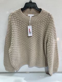 THE WHITE COMPANY TEXTURED STITCH JUMPER WITH ORGANIC COTTON EXTRA LARGE RRP £139