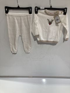 3 X THE WHITE COMPANY CHILDRENS CLOTHING ITEMS TO INCLUDE BABY BRODERIE BUBBLE 3-6M TOTAL RRP £90