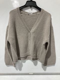 THE WHITE COMPANY KNITTED CARDIGAN WITH WOVEN DRESS - 18 - PLATINUM - TOTAL RRP £169