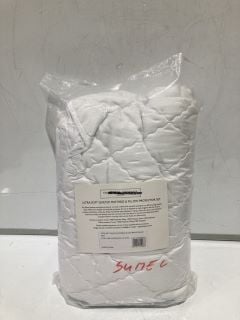 THE WHITE COMPANY ULTRA-SOFT QUILTED MATTRESS AND PILLOW PROTECTOR SET - TOTAL RRP £185