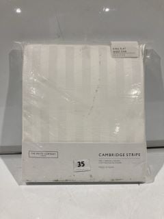 THE WHITE COMPANY CAMBRIDGE FLAT SHEET PAIR - WHITE - TOTAL RRP £160