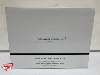 THE WHITE COMPANY SOFT INDULENT COMFORTER MEDIUM WARMTH - QUEEN - WHITE RRP £190