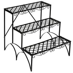 TECTAKE BLACK PLANT STAND 401711