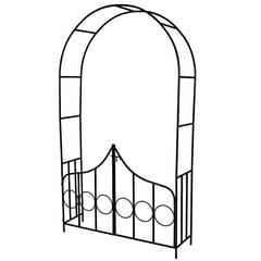 TECTAKE GARDEN PERGOLAS/ARCH WITH GATE/ ROSE ARCH  400766