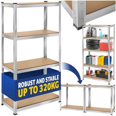 TECTAKE HEAVY DUTY SHELVING GARAGE SHELF 405049