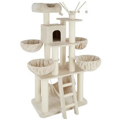 TECTAKE GIZMO CAT SCRATCHING POST/TREE BEIGE 403325 RRP £276.99