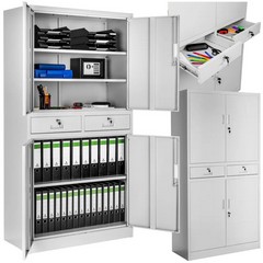 TECTAKE FILING CABINET (MISSING BOX 2) 404391 RRP £246.99