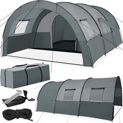 TECTAKE ROSKILDE TENT FOR 6 PEOPLE GREY 404825 RRP £144.99