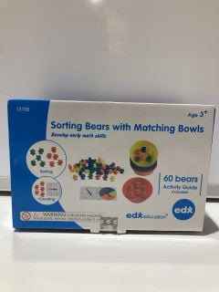 5 X EDX SORTING BEARS WITH MATCHING BOWLS