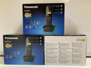 A QTY OF ASSORTED ITEMS TO INCLUDE PANASONIC KX-TG1611 DIGITAL CORDLESS PHONE, STAR183360492 HDMI CABLE 4 . 6 METER