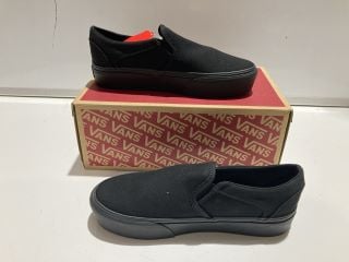 2 X ASSORTED VANS ASHER PLATFORM BLACK UK SIZE 5