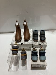 CLARKS PRAGUE TOP K UK 2, TO INCLUDE CLARKS BABY ROAMER RETRO 1 UK 4.5, BABY FLASH RISE K UK 8, TO INCLUDE TINY FAWN T UK 3 RRP £134