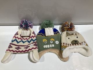 A QTY OF JOHN LEWIS CHILDRENS WINTER HATS