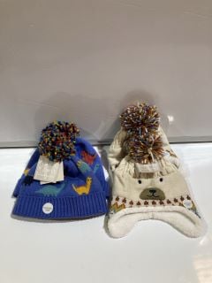 A QTY OF JOHN LEWIS CHILDRENS WINTER HATS