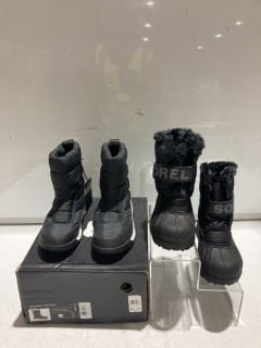 SOREL SNOW COMMANDERS CHILDRENS 11.5, UK TO INCLUDE Y WHITNEY II PUFFY MID WP CHILDRENS 2 UK RRP £108.50