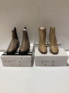 JOHN LEWIS WOMENS PEPPERMINT GYMI UK 7 BOOTS, TO INCLUDE PATCHOULI NTBE UK 5 BOOTS, TO INCLUDE PATCHOULI NTBE UK 6 BOOTS, TO INCLUDE PINE BK UK 5 BOOTS RRP £466