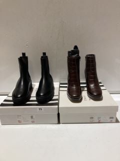 JOHN LEWIS WOMENS PACO BK UK 6.5 BOOTS, TO INCLUDE PARADISE BRCH UK 6 BOOTS, TO INCLUDE PADDINGTON WHOF UK 8 BOOTS RRP £268.50