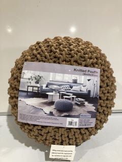 SNUGCITY 100% COTTON KNITTED POUFFE