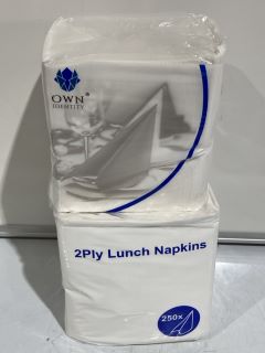 OWN IDENTITY WHITE 2 PLY LUNCH NAPKINS