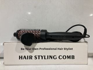 BOX OF ASSORTED ITEMS TO INCLUDE HAIR STYLING COMB