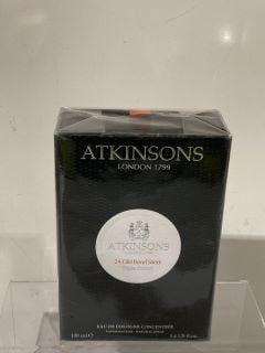 BOX OF ASSORTED ITEMS TO INCLUDE ATKINSONS 24 OLD BOND STREET TRIPLE EXTRACT COLOGNE