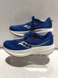 SAUCONY TRIUMPH 21 COBALT/SILVER SIZE 8