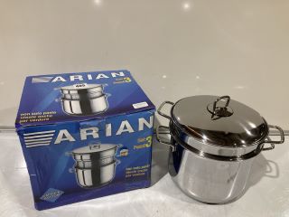 QTY OF KITCHEN ITEMS TO INCLUDE ARIAN STAINLESS STEEL SPAGHETTI POT SET