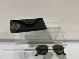 RAY BAN HEXAGONAL ARISTA G-15 GREEN