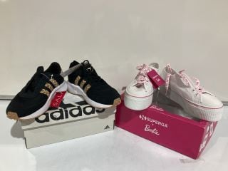 SUPERGA 2790 BARBIE WHMU SIZE 5 & ADIDAS RUN 70S BKMU TOTAL RRP £155