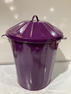 QTY OF BUCKETS TO INCLUDE PURPLE LARGE SIZED BUCKET WITH HANDLES