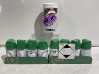 QTY OF AIR FRESHENERS TO INCLUDE AIR WICK PURE SOFT COTTON ODOUR STOP AIR FRESHENER