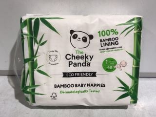 CHEEKY PANDA BAMBOO BABY NAPPIES SIZE 1 2-5KG