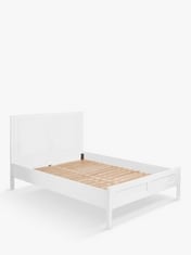 JOHN LEWIS ASHWELL BED FRAME - SIZE APPROX (H) 110 X (W) 190 X (D) 208 CM IN WHITE - RRP £935