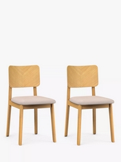 JOHN LEWIS SET OF 2 FERN OAK CHAIR - RRP £230