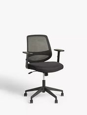 JOHN LEWIS DORSAL OFFICE CHAIR IN BLACK - RRP £150