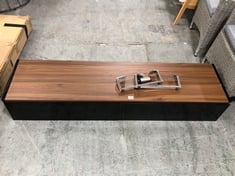 AVF PANORAMA PM160 TV STAND WITH DOUBLE SIDED TOP IN WALNUT / BLACK - RRP £380