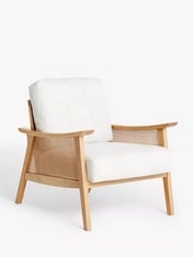 JOHN LEWIS GONDOLA CLUB ACCENT CHAIR IN NATURAL / WHITE - RRP £569